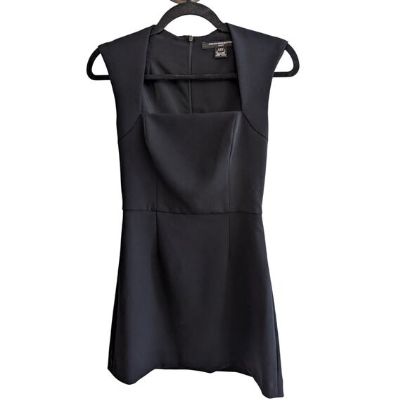 French Connection Women's Ruth Whisper Sleeveless Mini Dress Black Size 2 - Picture 2 of 8